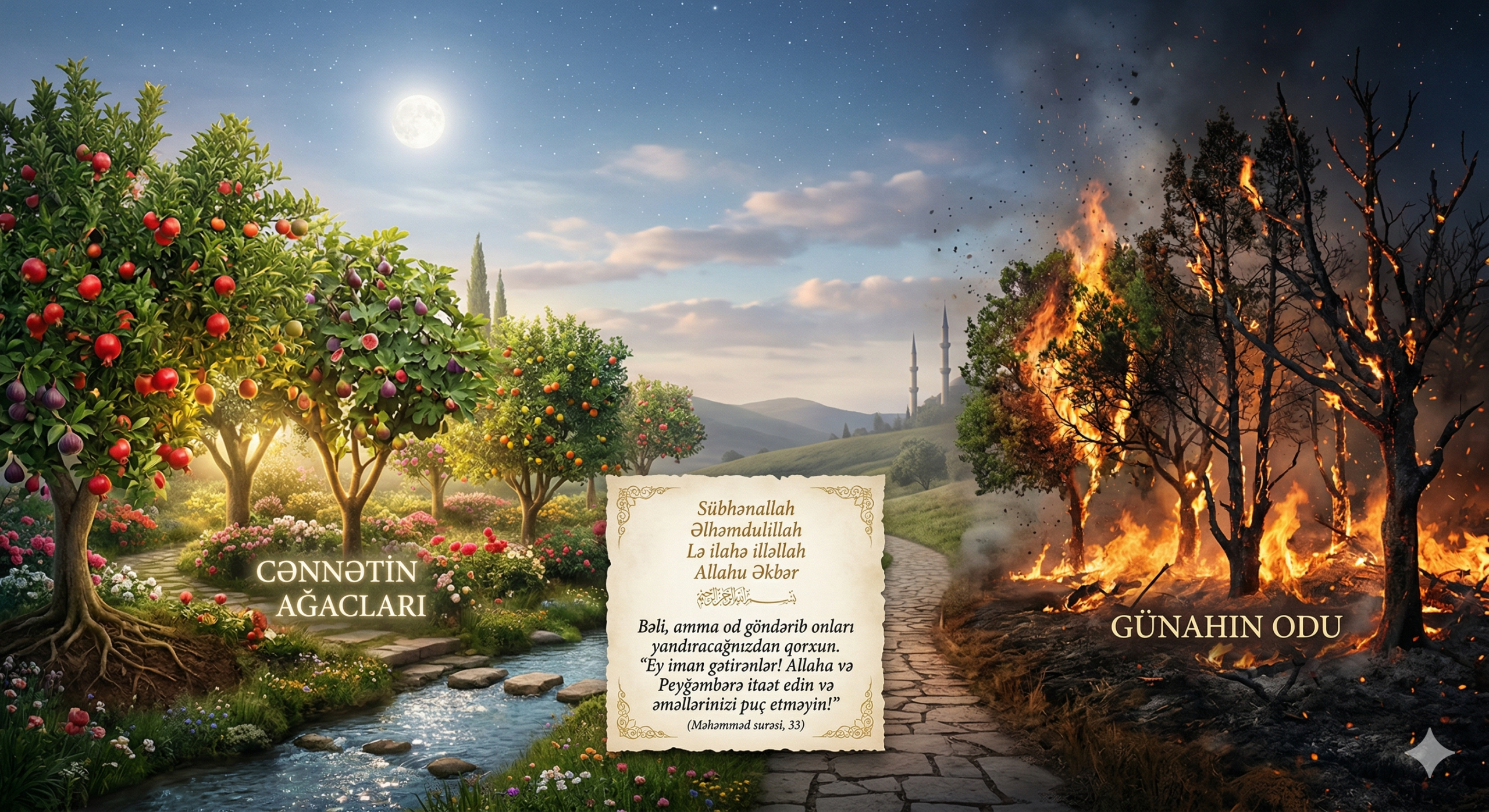 🔥 Günahın Odu Yaxşı Əməlləri Necə Məhv Edir?